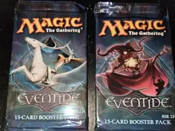 2x Magic the Gathering Eventide Booster Pack Factory Sealed Random Art - Image 1