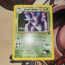 2000 Pokemon Gym Challenge Giovanni's Nidoking #7/132 LP-NM - Image 1