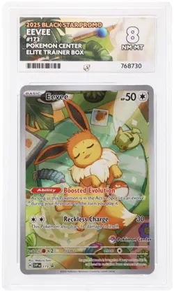 Eevee - 173 Pokemon Center Stamped Promo - Ace Graded 8 - Prismatic Evolutions - Image 3