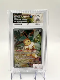 Eevee SVP 173 Pokemon Center Stamped Promo - Graded ACE 9 - Prismatic Evolutions - Image 1