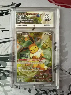 Eevee - 173 Pokemon Center Stamped Promo - Ace Graded 8 - Prismatic Evolutions - Image 1