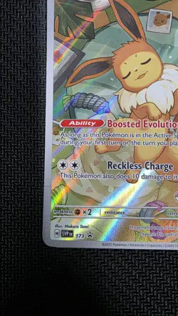 Prismatic Evolutions Elite Trainer #173 Eevee Pokemon Center Stamped Promo - Image 5