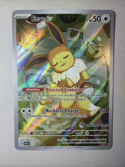 Pokemon Center Eevee #173 Stamped Promo Prismatic Evolutions Holo - Image 1