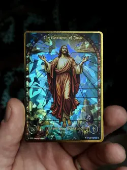 2025 Sacred Legacy SECRET RARE The Ascension Of Jesus card 105/100 🔥 - Image 2