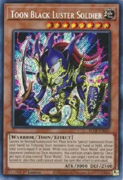*** TOON BLACK LUSTER SOLDIER *** 1ST EDITION SECRET RARE BLCR-EN065 NM YUGIOH! - Image 1