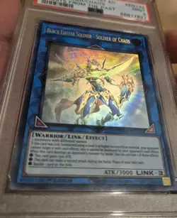 Yu-Gi-Oh Black Luster Soldier - Soldier of Chaos GFTP-EN132 1st Ghost Rare PSA 9 - Image 2
