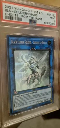 Yu-Gi-Oh Black Luster Soldier - Soldier of Chaos GFTP-EN132 1st Ghost Rare PSA 9 - Image 3