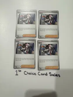 4x Hilda 084/086 Trainer Playset Pokemon Tcg White Flare English - Image 1
