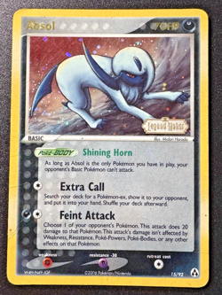 Absol 15/92 EX Legend Maker Pokemon Card Reverse Holo Foil Rare HP - Image 1