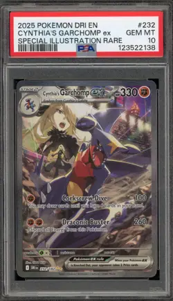 Pokemon Cynthia's Garchomp ex Destined Rivals SIR #232 PSA 10 Gem Mint - Image 1