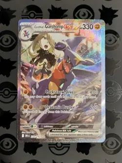Pokemon TCG Cynthia's Garchomp ex 232/182 SIR Destined Rivals NM - Image 1