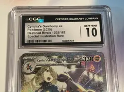 Cynthia's Garchomp EX 232/182 SIR Destined Rivals Gem Mint CGC 10 Pokemon 2025 - Image 2