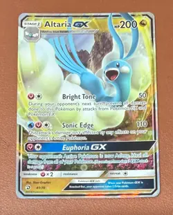 Pokemon TCG Altaria GX 41/70 Holo Rare Sun & Moon Dragon Majesty NM/M Pack fresh - Image 1