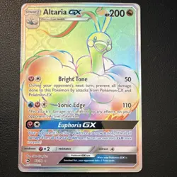 Pokemon Altaria GX 72/70 Dragon Majesty Secret Rare Full Art Holo HP200 English - Image 1
