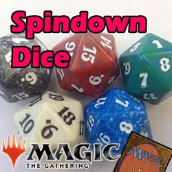MTG Magic The Gathering D20 SPINDOWN LIFE DICE (DIE) #CHOOSE YOUR SET# - Image 1