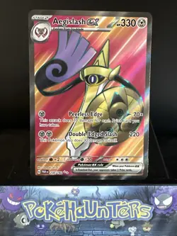 Pokemon Card Aegislash ex 230/182 Paradox Rift Ultra Rare Full Art Near Mint - Image 1