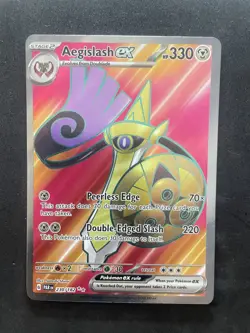 Aegislash ex 230/182 Paradox Rift Ultra Rare Full Art Pokemon Card Near Mint - Image 1
