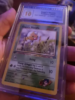 (POP 4) CGC 10 PRISTINE Pokemon Koga's Weedle Gym Challenge 1st Edition 82/132 - Image 2