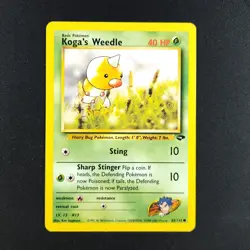 Koga's Weedle 82/132 - Gym Challenge - Pokemon Card - Image 1