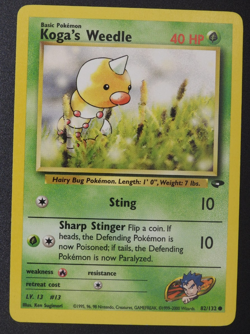 2000 Pokemon Gym Challenge - KOGA's WEEDLE card no. 82/132 - Image 1