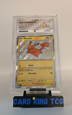 Pikachu #131/091 Sv: Paldean Fates Baby Shiny Rare Pokemon Card Ace 9 - Image 1