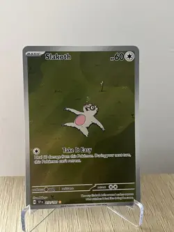 Pokemon Slakoth 212/191 Surging Sparks Illustration Rare Full Art Holo Card - Image 1