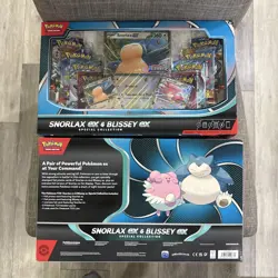 Pokemon Trading Card Game Snorlax ex and Blissey ex Special Collection Box - Image 1