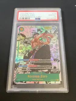 ONE PIECE PSA 10 RORONOA ZORO OP06-118 SEC Manga - 2024 ENG ENGLISH - Image 2