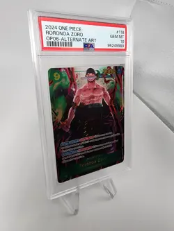 2024 One Piece OP06-118 Roronoa Zoro SEC Alternate Alt Art PSA 10 Secret Rare - Image 4
