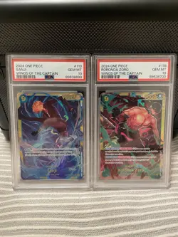 One Piece Roronoa Zoro + Sanji SEC Alt Art OP06-118 PSA 10 English - SEQUENTIAL - Image 1