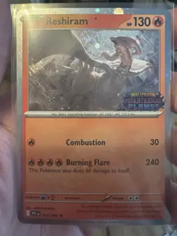 Pokemon TCG Mega Evolutions Phantasmal Flames Reshiram Stamped Promo SEALED - A - Image 1