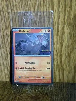 Pokemon TCG Mega Evolutions Phantasmal Flames Reshiram Stamped Promo SEALED NEW - Image 1