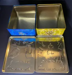 Lot of 2 EMPTY YuGiOh! 2017 Mega Tin Yugi Moto + Yami Yugi & Kaiba Konami - Image 5