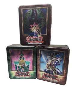 Yu-Gi-Oh! Collectible Tins Lot (3 EMPTY Tins) - 1990s - Display/Storage - Image 1