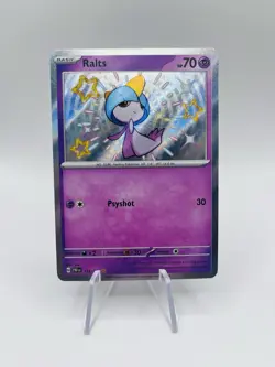 Ralts 153/091 Shiny Holo Rare - Scarlet&Violet Paldean Fates Pokemon Tcg - Image 1