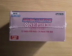 ONE PIECE ENGLISH TCG: MEMORIAL COLLECTION (EB-01) Extra Booster Box Sealed - Image 4
