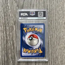 1999 POKEMON GAME YELLOW CHEEKS #58 PIKACHU PSA 8 - Image 2