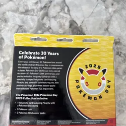Pokemon TCG: Pokemon Day 2026 30th Anniversary Collection Box Sealed - Image 2