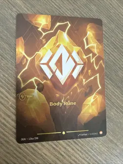 2025 League of Legends Riftbound ENGLISH TCG Card Body Rune OGN·126a/298 Alt Art - Image 1