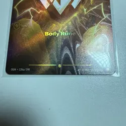 2025 League of Legends Riftbound English TCG Card Body Rune OGN·126a/298 Alt Art - Image 2