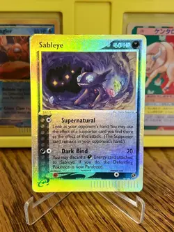 Pokemon TCG EX Sandstorm Sableye 10/100 Reverse Holo Rare LP E Reader - Image 1