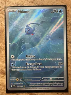 Pokemon Holo M/NM TCG Phione 175/167 Twilight Masquerade Illustration Rare NM - Image 1