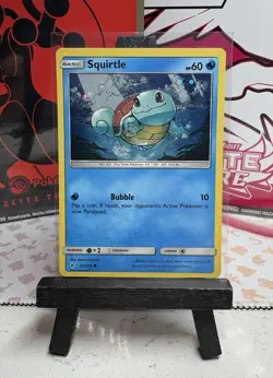 Squirtle 33/214 LP/NM Cosmos Holo Promo Unbroken Bonds Pokemon Card tiny turtle - Image 1