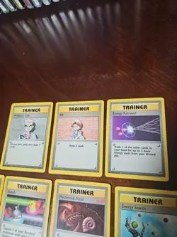 Vintage Pokemon TCG Trainer Lot (13 Cards) WOTC Vintage 1999 Lp-Mp Binder Copies - Image 2