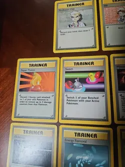 Vintage Pokemon TCG Trainer Lot (13 Cards) WOTC Vintage 1999 Lp-Mp Binder Copies - Image 3