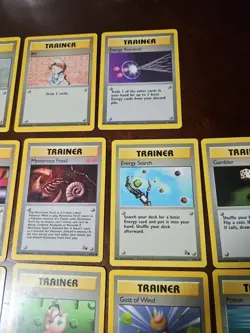 Vintage Pokemon TCG Trainer Lot (13 Cards) WOTC Vintage 1999 Lp-Mp Binder Copies - Image 4