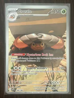 Crustle 186/182 Illustration Rare Destined Rivals Pokemon NM - Image 1