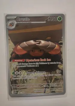 NM-Mint Crustle - 186/182 - Illustration Rare Pokemon Destined Rivals - Image 1