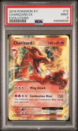 2016 POKEMON XY EVOLUTIONS #12 CHARIZARD EX PSA 9 - Image 1