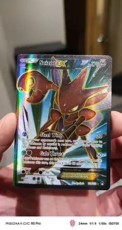 Pokemon Scizor EX Holo Card Breakpoint 119/122 Full Art Ultra Rare NM - Image 1